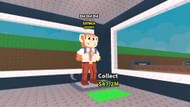 This unit's design features a monkey wearing a school uniform (Image via Roblox)